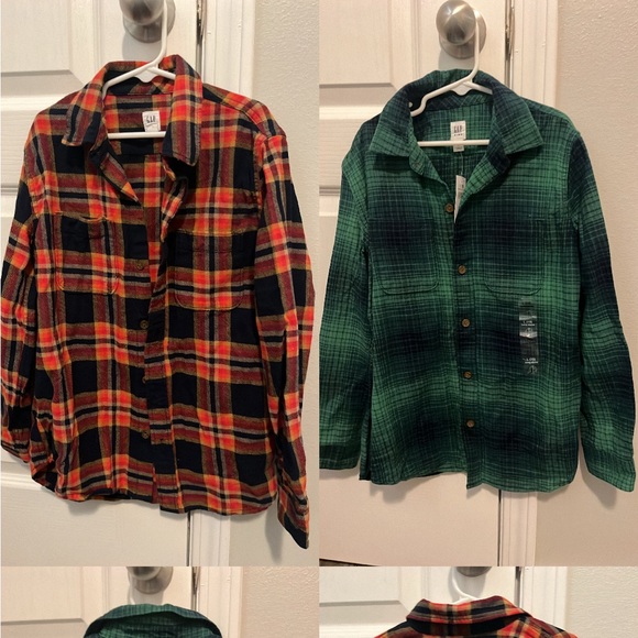 Gap flannel shirts size boys L - Picture 1 of 6